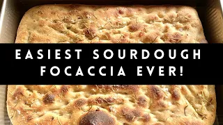 Easy Sourdough Focaccia Bread | Sourdough Discard Recipe