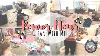 POWER HOUR! | WHOLE HOUSE CLEAN WITH ME | ULTIMATE CLEANING MOTIVATION | SAHM | 2019