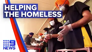 Sydney Sikh community helps the homeless | Nine News Australia