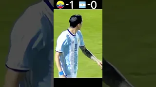 Argentina vs Ecuador 2018 world cup qualifiers highlights (messi hat trick in this match)#shorts