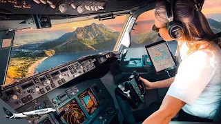 BOEING 737 Stunning LANDING TURKEY ANTALYA Airport RWY18C | Cockpit Views | Life Of An Airline Pilot