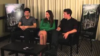 The Maze Runner Cast Interview - Dylan O'Brien, Kaya Scodelario, and Will Poulter