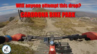 Will anyone attempt this drop? Cardrona Bike Park.