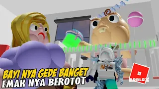 KABUR DARI BAYI RAKSASA - ESCAPE THE BIG BABY OBBY! ROBLOX INDONESIA