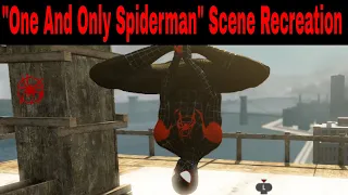 The One and Only Spider-Man Scene Recreation
