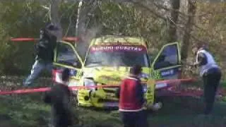 Mecsek rally 2008 - Ignis crash