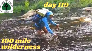 I almost got stuck 😰 the worst river crossing! Leffe helped me get across 💞 AT Day 119