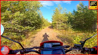 4K version | Gravel & Off-Road Action - Part 1 - Honda XR125L | Motovlog from Sweden  @ Arlanda