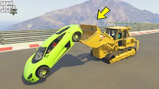 Car + Car Race 0.010101% Impossible Challenge in GTA 5!