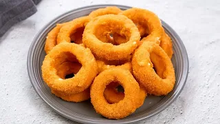 Cheese stuffed ONION RINGS: crispy and delicioous! 😋