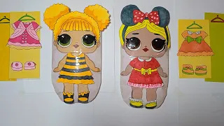 Paper diy💖 Paper doll dress up, #paperdoll #paperdiy #blindbag