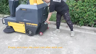 CSR49 Unbox, Ride-On Floor Sweeper, CSR49 Unbox 49" cleaning path, 21Gal tanks, 48V 4*67Ah