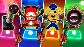 Thomas Train Exe 🆚 Choo Choo Charles 🆚 Sheriff Labrador Exe 🆚 Siren Head ⚡ Tiles Hop EDM Rush