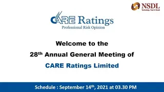 28th Annual General Meeting - CARE Ratings Ltd - 14-9-2021