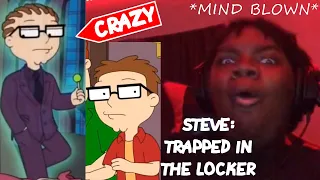 *WTF IS GOING ON!?!?* I REACTED TO STEVE: TRAPPED IN THE LOCKER!