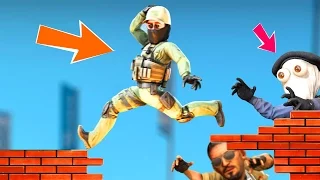 ПАРКУРИСТ МАНЬЯК ЧУТЬ НЕ ЗАМЕТИЛ НАС!? (CS:GO Смешные Моменты)