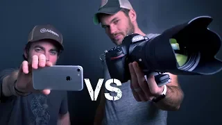 iPhone Vs $5000 CAMERA CHALLENGE