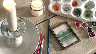 Painting by candlelight