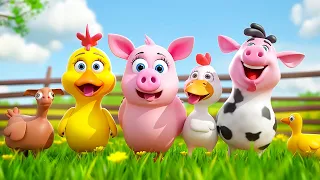 Five Little Pig Song & Duck and Chicken in Farm | Pipokiki Nursery Rhymes & Kids Song