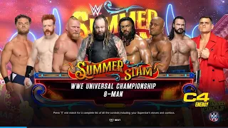 WWE 2K23 Eight Man Elimination Universal Title Match