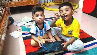 Baby Magical Writing Board। ছেলেদের লেখা শেখানোর খুব সুন্দর একটি বোড এনেছে ওদের বাবা🤩