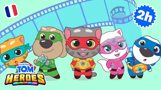 ⚡ Marathon des héros ⚡🦸 Talking Tom Heroes (Tous les épisodes, 2 heures)