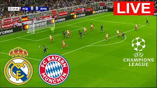 Bayern Munich vs Real Madrid Live Stream | Full Match UEFA Champions League | eFootball PES