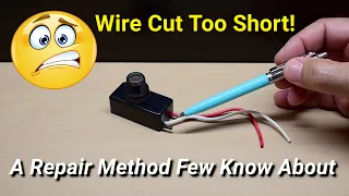 How To Repair Splice Or Tap Into Stranded Copper Electrical Wires!