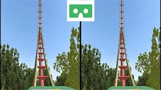 VR 3D video Roller Coaster 20 Американские Горки для VR очков 3D SBS VR box google cardboard