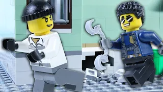 LEGO City Police Prison Breakout STOP MOTION LEGO Crooks Escape Tunnel | LEGO Police | Billy Bricks