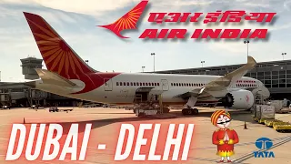 Trip Report | Did Air India get any better?| Dubai - Delhi | Air India Economy Class | Boeing B787-8