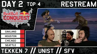 Sajam Restreams Red Bull Conquest Finals 2019 - Day 2 Top 4 (Tekken 7 | UNIST | SFV)