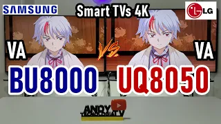 SAMSUNG BU8000 vs LG UQ8050: 4K Smart TVs / Both models have VA Panel