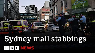 Sydney stabbings: Man shot after multiple stabbings at Sydney mall | BBC News