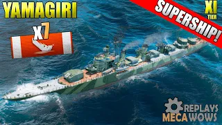 SUPERSHIP Yamagiri 7 Kills & 210k Damage | World of Warships Gameplay 4k