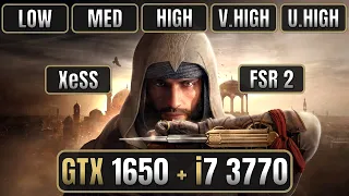 GTX 1650 + i7 3770 On Assassin's Creed Mirage