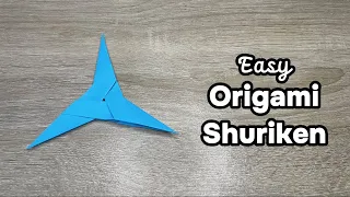 Easy Origami Shuriken - Paper Shuriken Ninja Weapon Tutorial