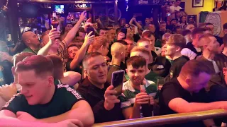 Damien Quinn Singing Grace In Rome 2019 to Celtic Fans
