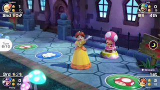 Mario Party Superstars #579 Horror Land Daisy vs Rosalina vs Waluigi vs Luigi