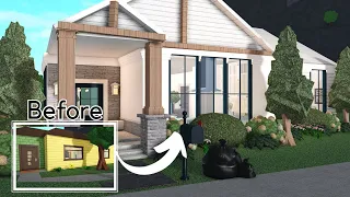 I renovated the BLOXBURG STARTER HOUSE but it's REALISTIC | Roblox |