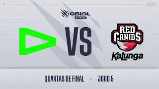 CBLOL Academy 2021: 1ª Etapa - Quartas de Final 1 | LOUD Academy x RED Canids Academy (Jogo 5)