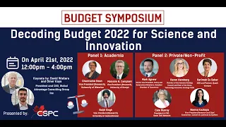 Decoding Budget 2022 for Science and Innovation: Keynote Address