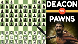 Indestructible Deacon Army vs Horde of Pawns on a 10x10 Board| Stockfish is Almost Dead
