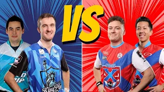 Packy and BJ take on Keven and Darren at the PBA League!