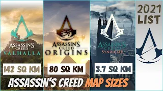 Assassin's Creed Map Sizes Listed (Smallest To Biggest) 2021 List