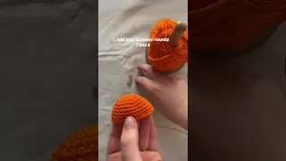 Making orange fruit 🍊 from crochet 🧶 I hope you like it 💞 #mycrochet #crochet #كروشيه