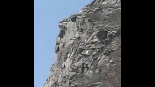 From The Archives: Report from site of Old Man of the Mountain's collapse
