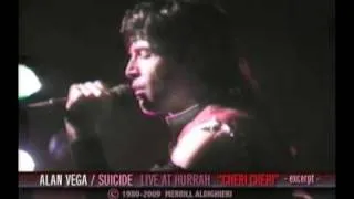 Alan Vega/SUICIDE  "Cheree" (Live at HURRAH)