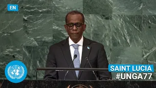 🇱🇨 Saint Lucia - Prime Minister Addresses UN General Debate, 77th Session (English) | #UNGA