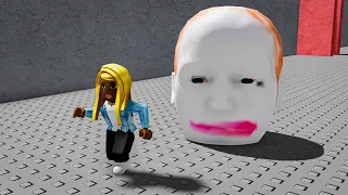 СПАСАЮСЬ ОТ БОЛЬШОЙ ГОЛОВЫ В РОБЛОКС! Escape Running Head Roblox